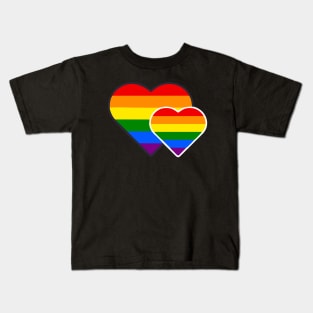 Pride Double Heart Kids T-Shirt